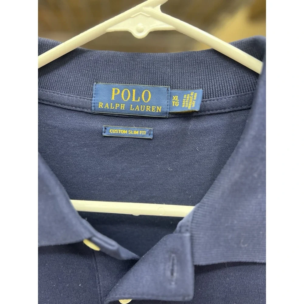 Polo Ralph‎ Lauren Navy Blue Shirt Size XL Custom Fit